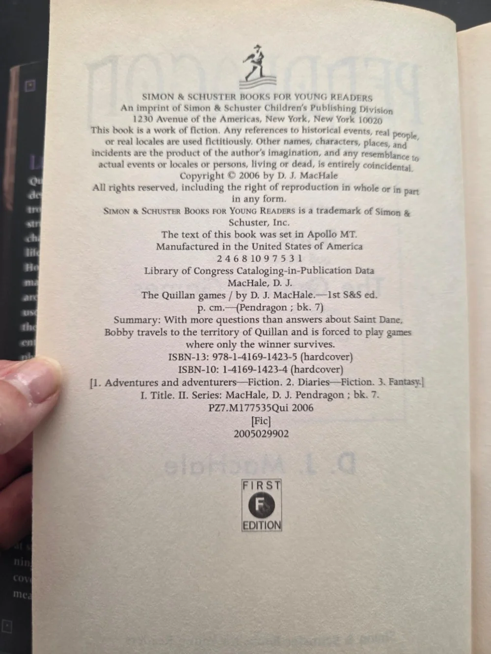 The Quillan Games by D.J. MacHale - Pendragon #7